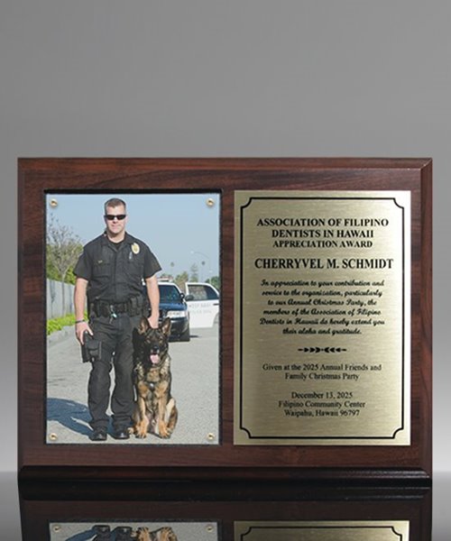 Picture of Photo Award Plaque With Recessed Acrylic Cover