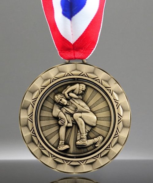 Picture of Wrestling Spinner Medal