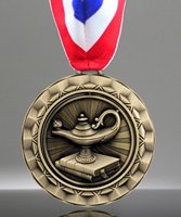 Picture of Lamp of Knowledge Spinner Medal
