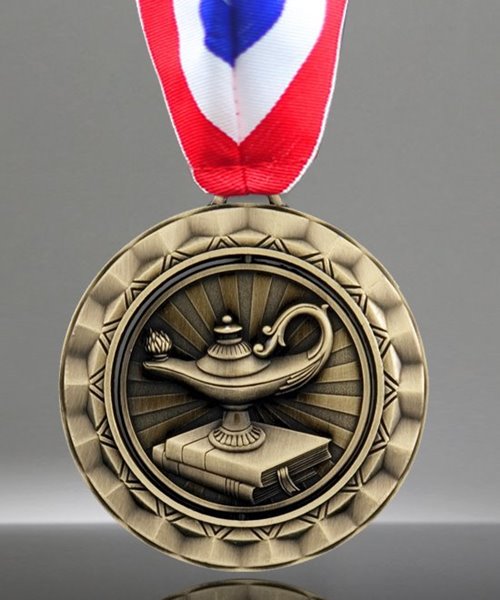 Picture of Lamp of Knowledge Spinner Medal