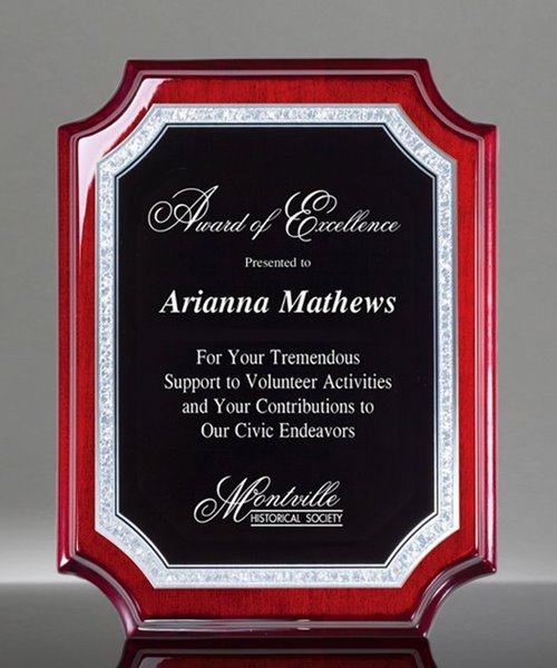 Picture of Paragon Rosewood Silver Plaque