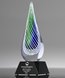 Picture of Aurora Flame Art Glass Award - Black Base