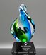Picture of Artful Union Blue Green Glass Award