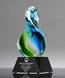 Picture of Artful Union Blue Green Glass Award