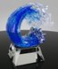 Picture of Force of Nature Art Glass Wave Award