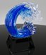 Picture of Force of Nature Glass Wave Award - Black Base
