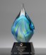 Picture of Emerald Genesis Art Glass Award - Black Base