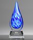 Picture of Celestial Echo Art Glass Award - Clear Base