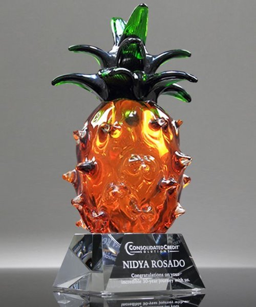 Picture of Art Glass Pineapple Award