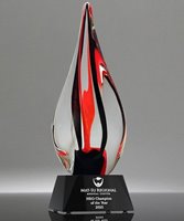 Picture of Inferno Red Art Crystal Award