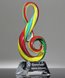 Picture of Radiant Note Art Glass Award