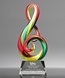 Picture of Radiant Note Art Glass Award