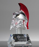 Picture of Elite Warrior - Crystal Trojan Helmet Award