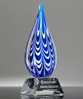 Picture of Atlantis Dream Wave Art Glass Award