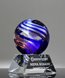 Picture of Gilded Sea Sphere Art Glass Award