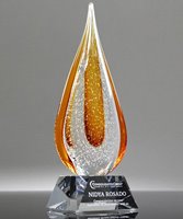 Picture of Golden Intrigue Art Crystal