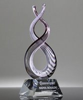 Picture of Luminous Fibers Helix Art Glass Award