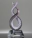 Picture of Luminous Fibers Helix Art Glass Award