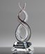 Picture of Luminous Fibers Helix Art Glass Award