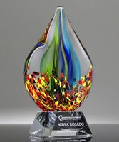 Picture of Expression Flame Art Glass Award
