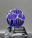 Picture of Ocean Bloom Sphere Art Glass Award