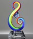 Picture of Radiant Note Art Glass Award