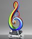 Picture of Radiant Note Art Glass Award