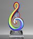 Picture of Radiant Note Art Glass Award