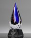 Picture of Mystic Diamond Art Glass Award - Black Base