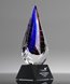 Picture of Mystic Diamond Art Glass Award - Black Base