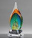 Picture of Top Performance Art Glass Flame Award