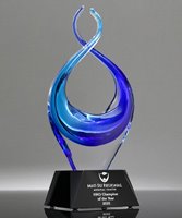 Picture of Oceanic Infinity Glass Award - Black Base