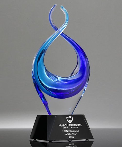Picture of Oceanic Infinity Glass Award - Black Base
