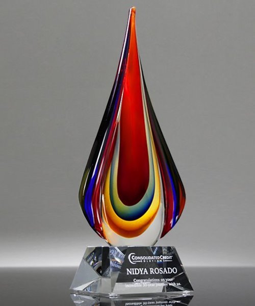 Picture of Sunset Torch Art Glass Award