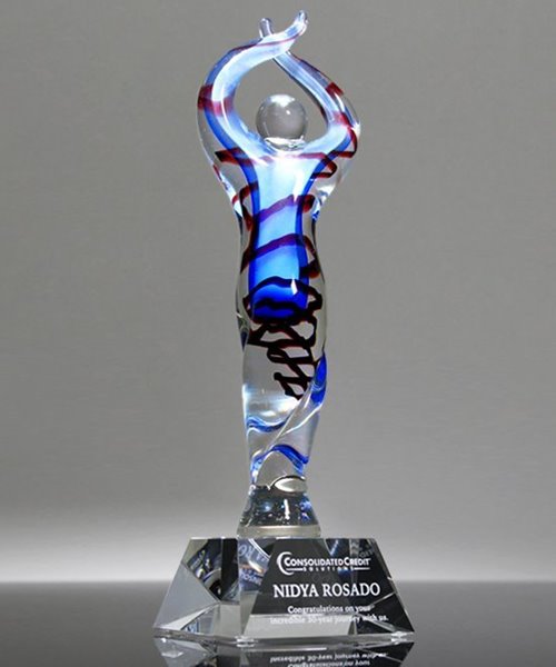 Picture of Achievement Ovation Art Glass Award