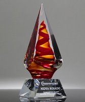 Picture of Sinuous Diamond Art Glass Award