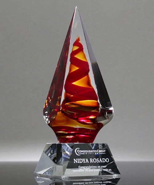 Picture of Sinuous Diamond Art Glass Award
