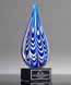 Picture of Azure Passion Glass Flame Trophy