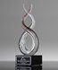 Picture of Divine Infinity Helix Art Glass Trophy