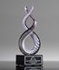Picture of Divine Infinity Helix Art Glass Trophy