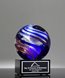 Picture of Helix Globe Art Glass Trophy