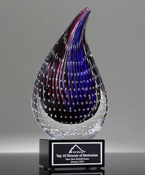 Picture of Nebula Flame Art Glass Award