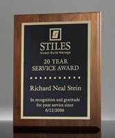 Picture of American Walnut Plaque - Laser Engraved