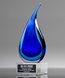 Picture of Art Glass Rain Drop Award