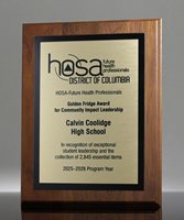 Picture of American Walnut Plaque - Sublimated Plate