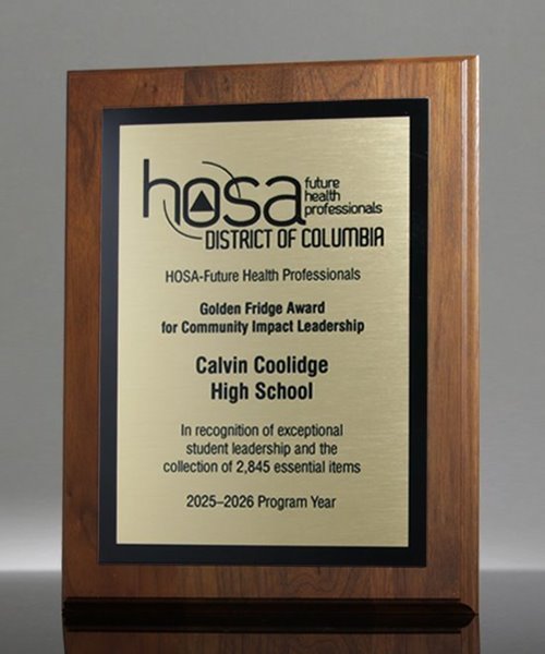 Picture of American Walnut Plaque - Sublimated Plate