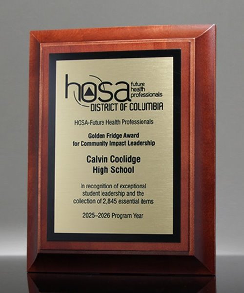 Picture of Raised Panel Cherry Plaque - Sublimated Plate