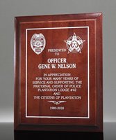 Picture of Laser Engraved Dark Cherry Plaques