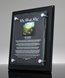Picture of Black Piano Finish Floating Glass Plaque