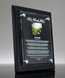 Picture of Black Piano Finish Floating Glass Plaque